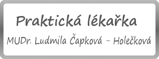 Praktický lékař Praha 7-Holešovice, MUDr. Ludmila Čapková